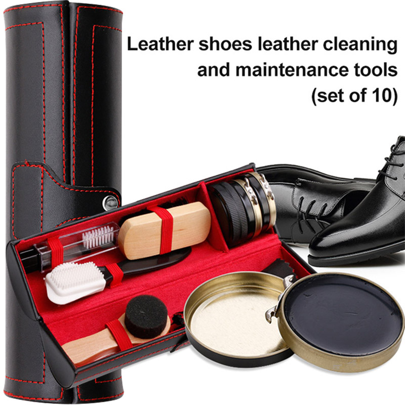 Sneaker Care Clean - 1 set lederen schoenenpoetset borstelreinigingsset blijf