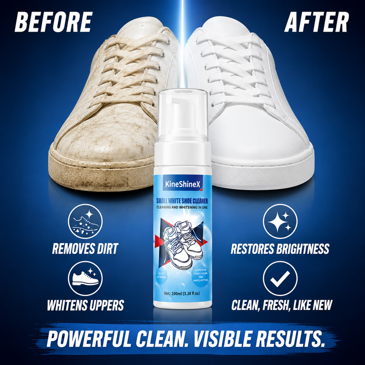 Sneaker Cleaner - Gihen Schoenreinigingssets Waterloze Schuimschoenreiniger met Schoenborstel