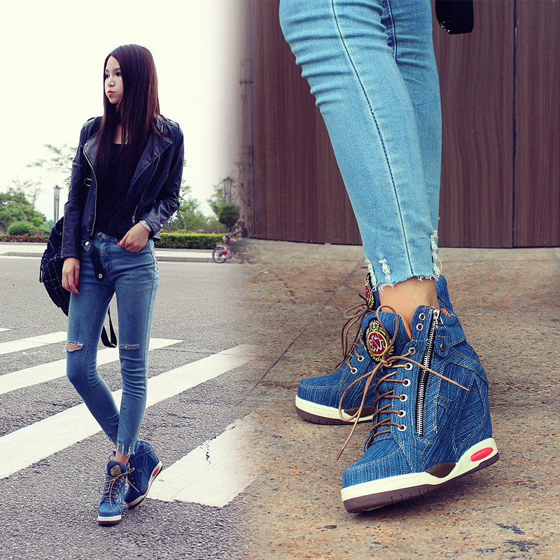 Big Size Dames Denim Wiggen Sn - Sneaker Zone recensie en prijs
