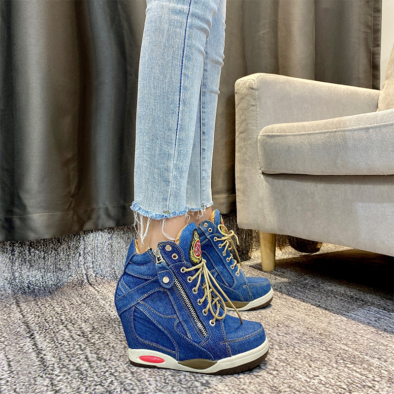 Big Size Dames Denim Wiggen Sn - Sneaker Zone recensie en prijs